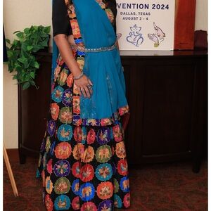 Vibrant Multicolor Floral Lehenga Choli